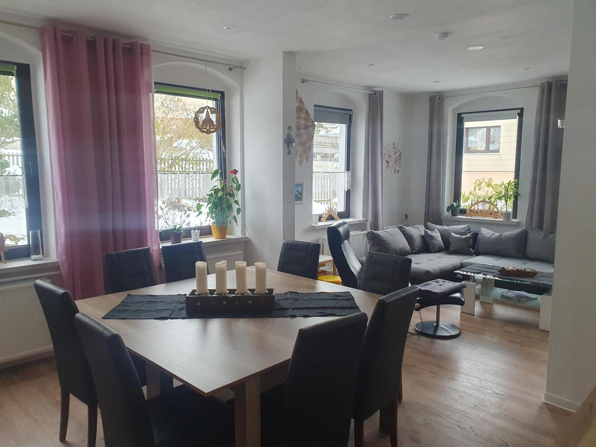 Familienfreundliche Ferienwohnung Erzgebirge Schneeberg  Eksteriør billede