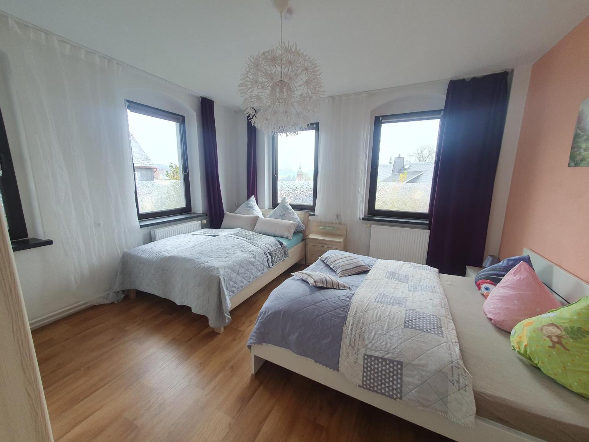 Familienfreundliche Ferienwohnung Erzgebirge Schneeberg  Eksteriør billede